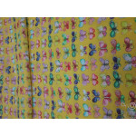 Штапель D1-D33 желтый с бабочками, 100% вискоза, ш.150 см, 124 г/м пог.Арт.26109