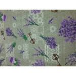 Рогожка 150 см, Лаванда (букет), 160 гр/м2. Арт.89273