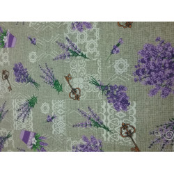 Рогожка 150 см, Лаванда (букет), 160 гр/м2. Арт.89273
