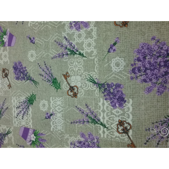 Рогожка 150 см, Лаванда (букет), 160 гр/м2. Арт.89273