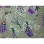 Рогожка 150 см, Лаванда (букет), 160 гр/м2. Арт.89273